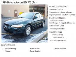 Picture of Honda Accord EX V6 Picture of Honda Accord EX V6